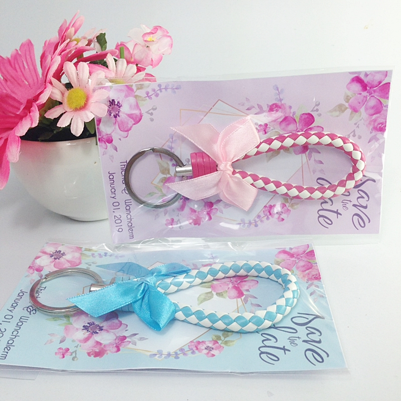 พวงกุญแจถัก พร้อมแผ่นรอง