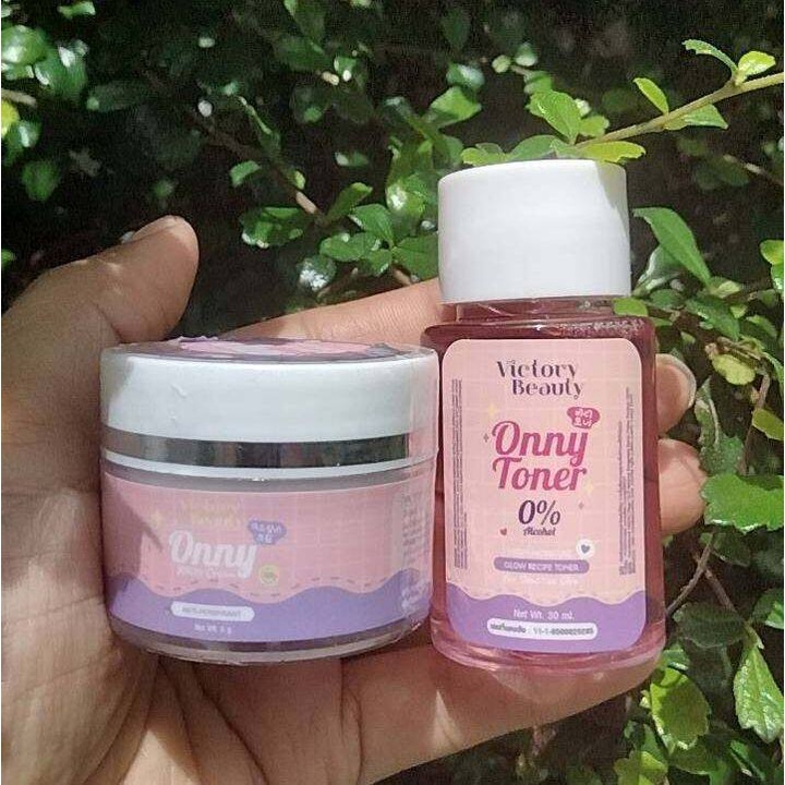 ONNY WHITE CREAM 5g & ONNY TONER 30 ml. BY VICTORY BEAUTY มินิเซตออนนี่ ออนนี่ครีมรักแร้ + ออนนี่โทนเนอร์