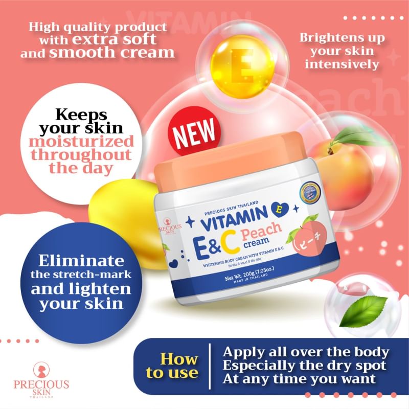 Body Cream 200 g ครีมทาผิวกาย 8 สูตร