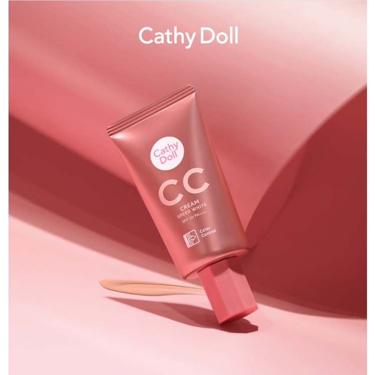 Cathy Doll Speed White CC Cream 20มล. สปีดไวท์ ซีซีครีม SPFF50 PA+++ หลอดเล็ก 20 ml