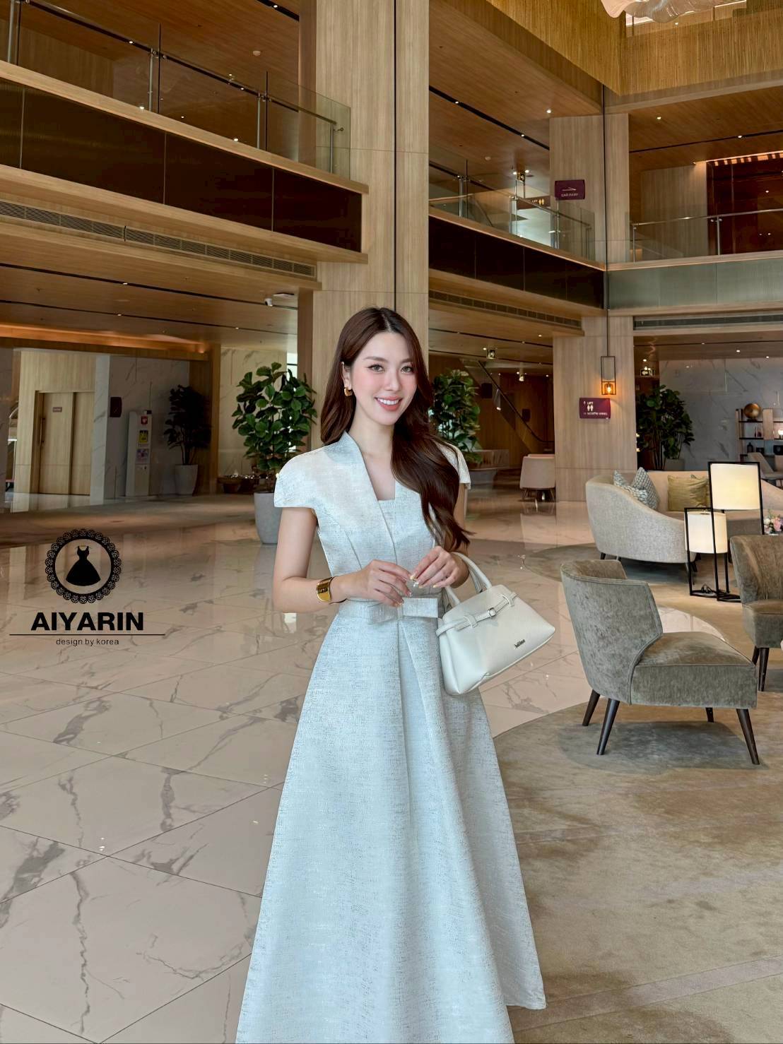 เดรสผ้าไหมดิ้นทองชุดทรงสวยงานผู้ดีใส่ออกงานบวชงานบุญงานเเต่ง เดรสผ้าไหมญี่ปุ่นเนื้อดีสวยไฮโซเนื้อดีมีทรงสวยมั้กๆผ้าหนานิ่มไฮโซสวมใส่ง่าย