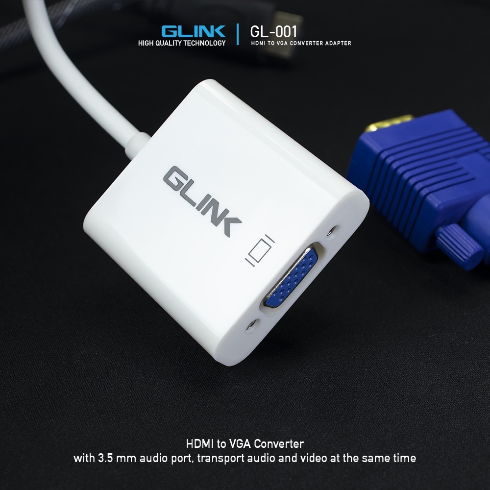 GL001 GLINK HDMI M TO VGA / F+SOUND GL001 CV-GO-XX-HDMI8