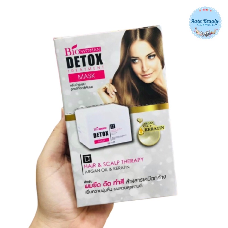 Biowoman Detox Treatment Mask 30ml*6ซอง ไบโอวูเมนส์ ดีท็อกซ์ ทรีทเม้นท์ มาส์ก 30 มล.