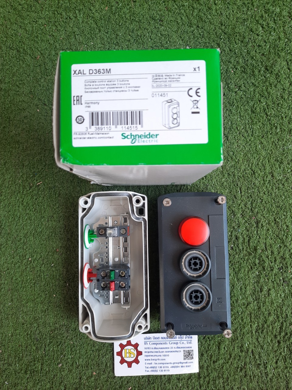 Schneider : Control Station XALD363M Start+Stop +Lamp220V