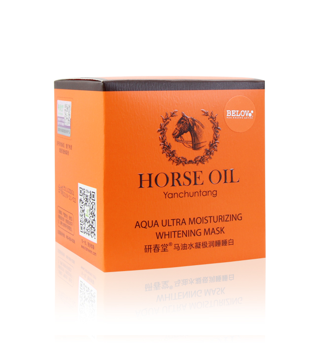 Horse Oil Yanchuntang ยานชันถาง ฮอร์ส ออย อควา อัลตร้า มอยซ์เจอร์ไรซิ่ง ไวท์เทนนิ่ง มาส์ค - น้ำมันม้า สลีปปิ้ง มาส์คเจลสูตรน้ำ