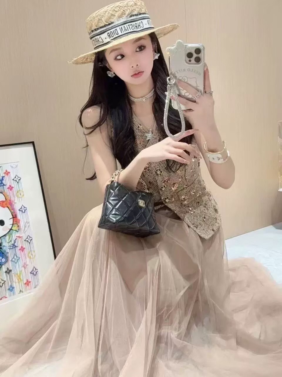 Label :: RAMI-PAPHA(รมิปภา) เสื้อเนื้อผ้าทวีตสีสวยหรูโดดเด่น ดีเทลคือสวยผู้ดีมากแม่ กระดุมสวยหรูโดดเด่น ใช้งานได้จริง ซับในอย่างดีทั้งตัว(กระเป๋าแต่งเพื่อสวยงาม) +++มาพร้อมกระโปรงยาวผ้ามุ้งซ้อนหล่ยชั้น สวยฟุ้งฟูๆอลังกาลมากแม่ ซับในหนาอย่างดี ซิปข้างขวามือ