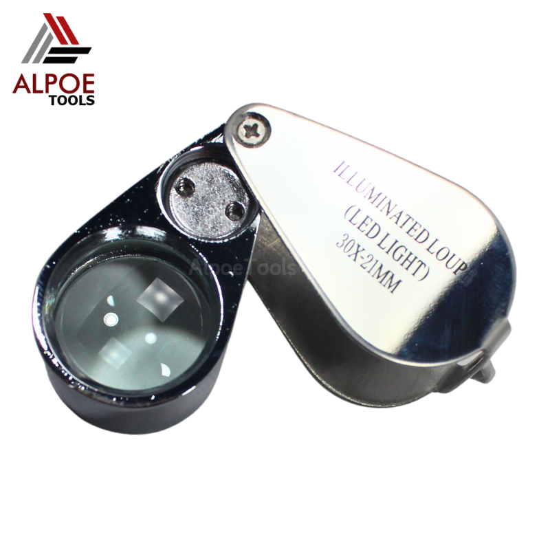 เลนท์ขยายพับได้ งานโลหะ มีไฟ 2 สี รุ่น MG21007