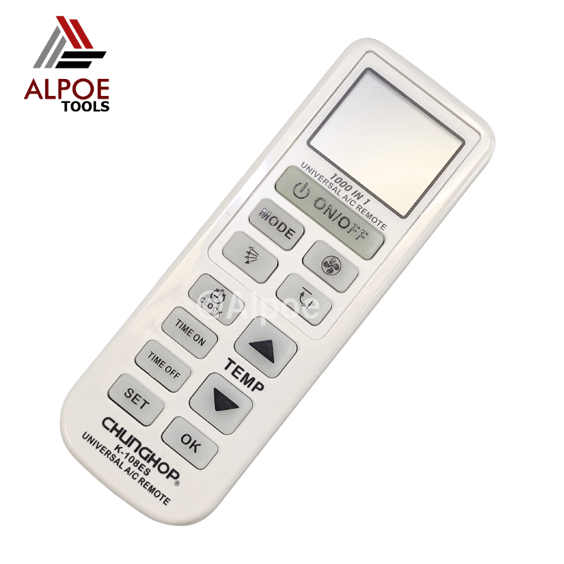 รีโมทแอร์รวม ใช้ได้กับแอร์หลายยี่ห้อ หลายรุ่น รหัส K-108ES