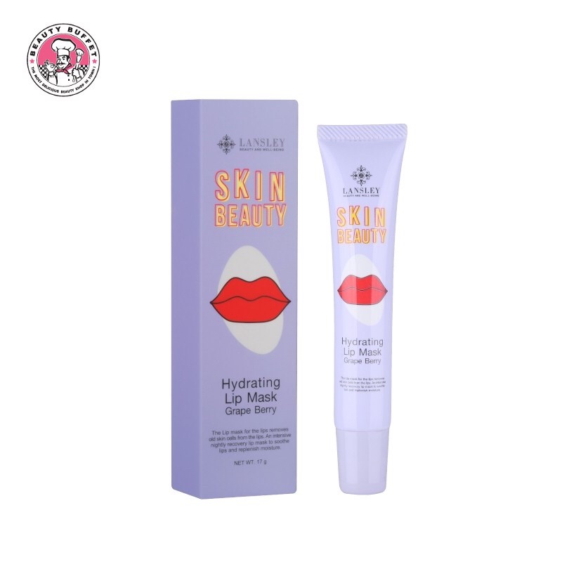 BEAUTY BUFFET LANSLEY SKIN BEAUTY HYDRATING LIP MASK 17 g มี 2 สูตร Red berry / Grape berry สิปมาส์ก