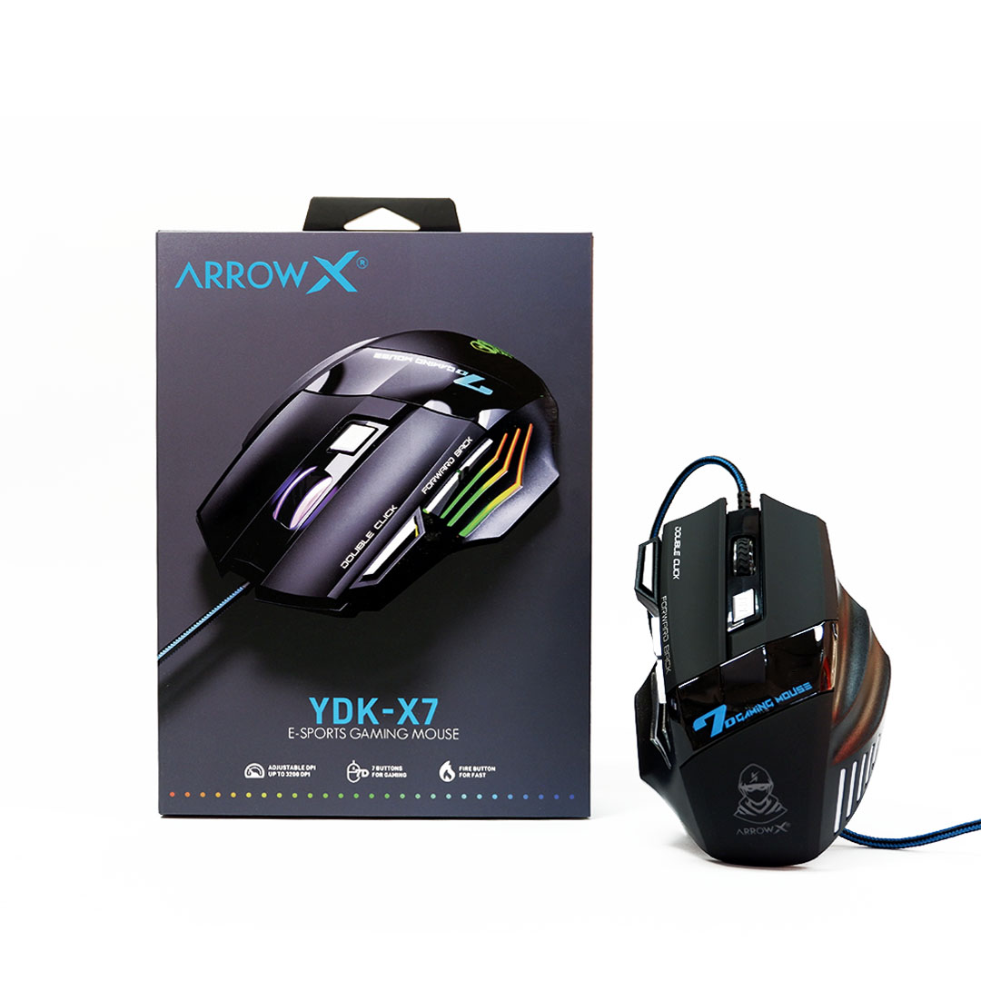 YDK-X7 ARROW X Mouse USB 7KEY 3200DPI COLORFUT LIGHTH MO-AR-OP-YDKX7