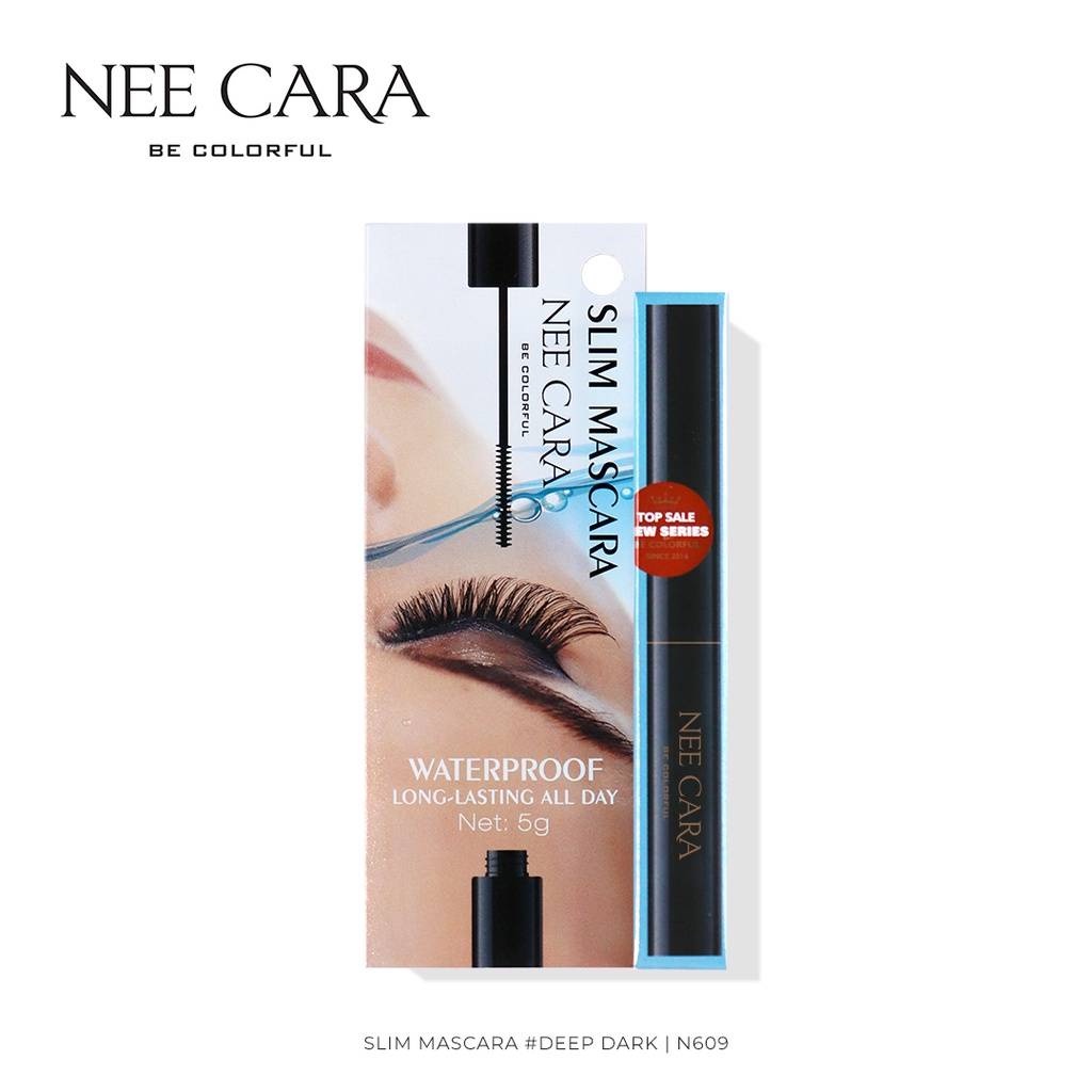 NEE CARA SLIM MASCARA N609 #DEEP DARK นีคาร่า มาสคาร่า ปัดขนตา 5กรัม