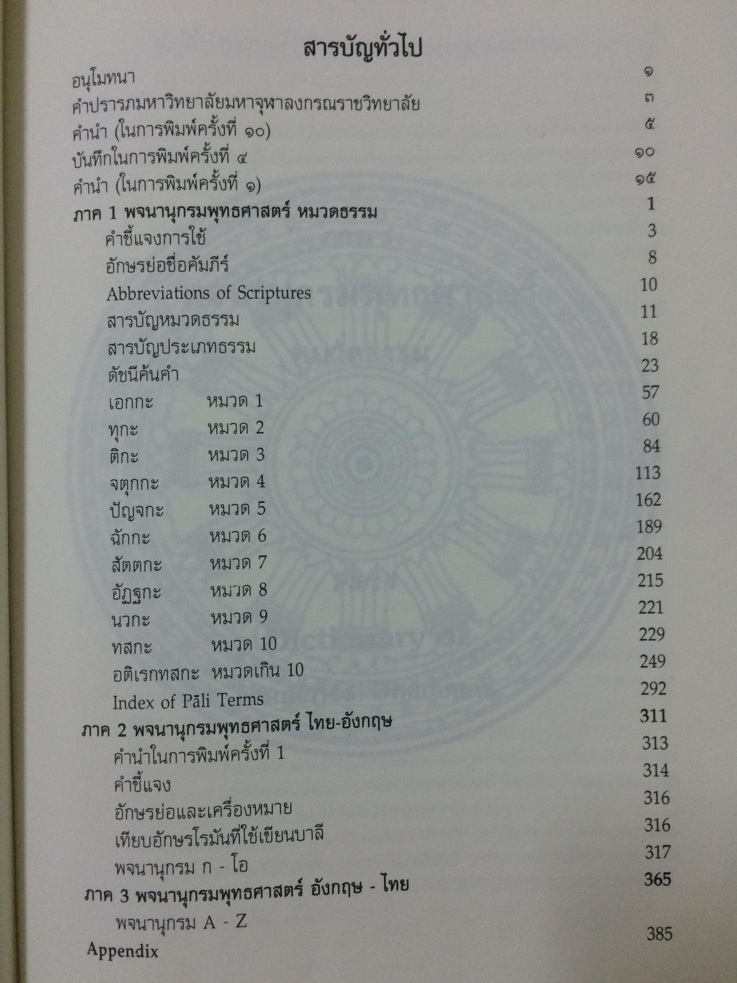 พจนานุกรมพุทธศาสตร์ฉบับประมวลธรรม (Dictionary of Buddhism)