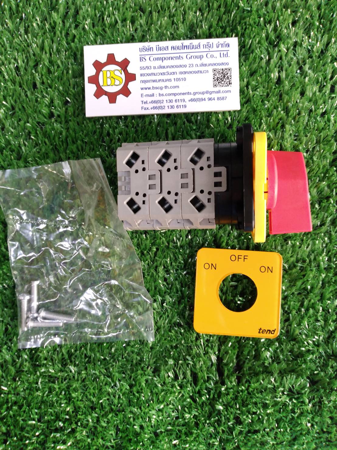 TEND : Cam Switch (16A) 3Position 48x48mm. (ON-OFF-ON) เหลือง/แดง TCS4SR346-2-3301