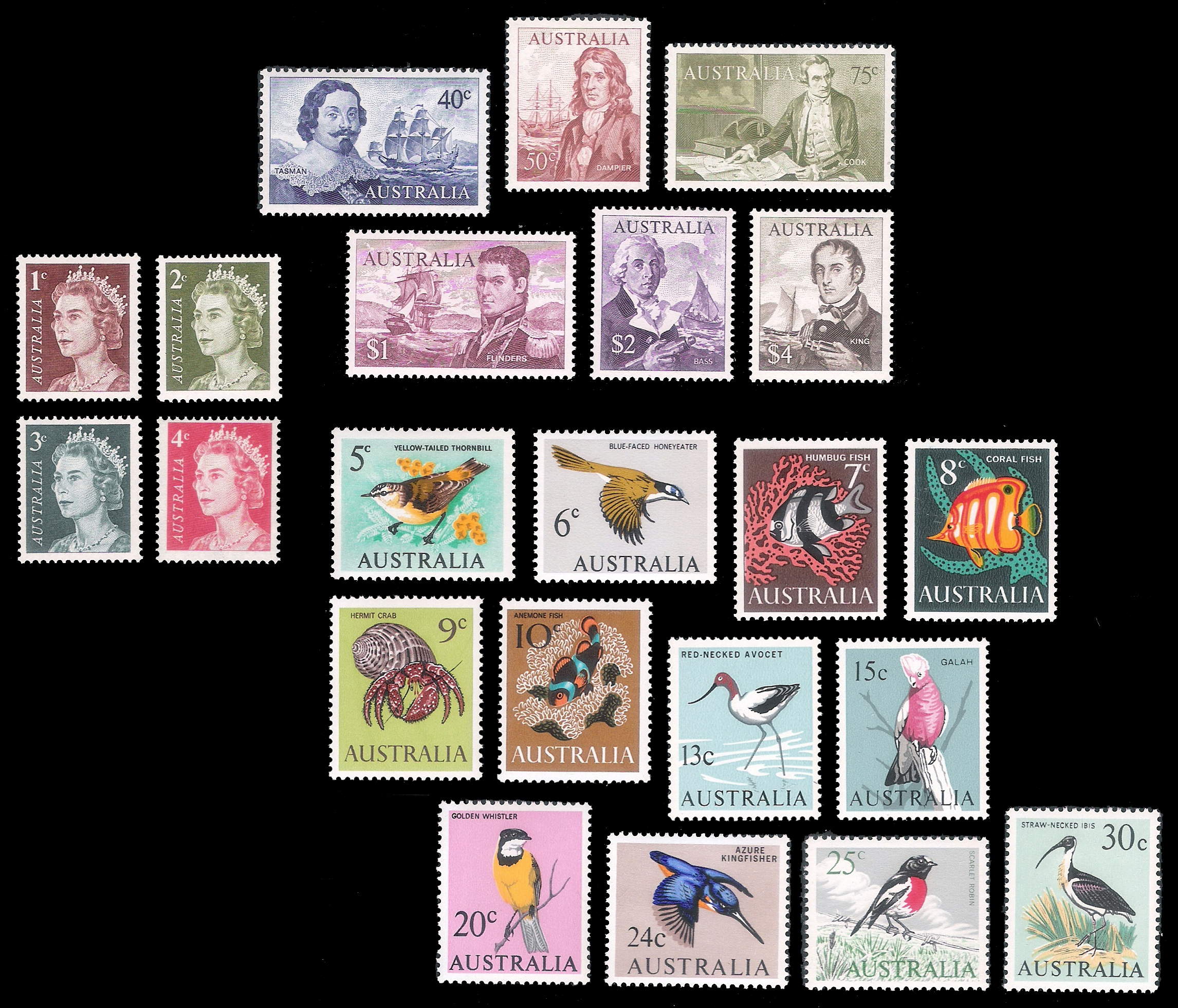 3 SETS 1965 Australia Navigator QEII (CV $67)