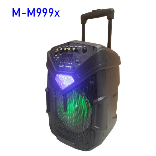 MUSIC DJ M-M999X SPEAKER /1200W.8inch+MIC*1ไร้สาย BLUETOOTH SP-MJ-08-M999X
