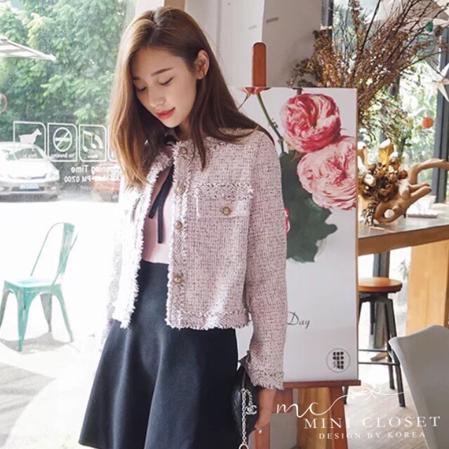 เสื้อคลุม เบรเซอร์ ผ้าทวีตcoco ซับในทั้งตัว ผ้าสวยดูดีค่ะ