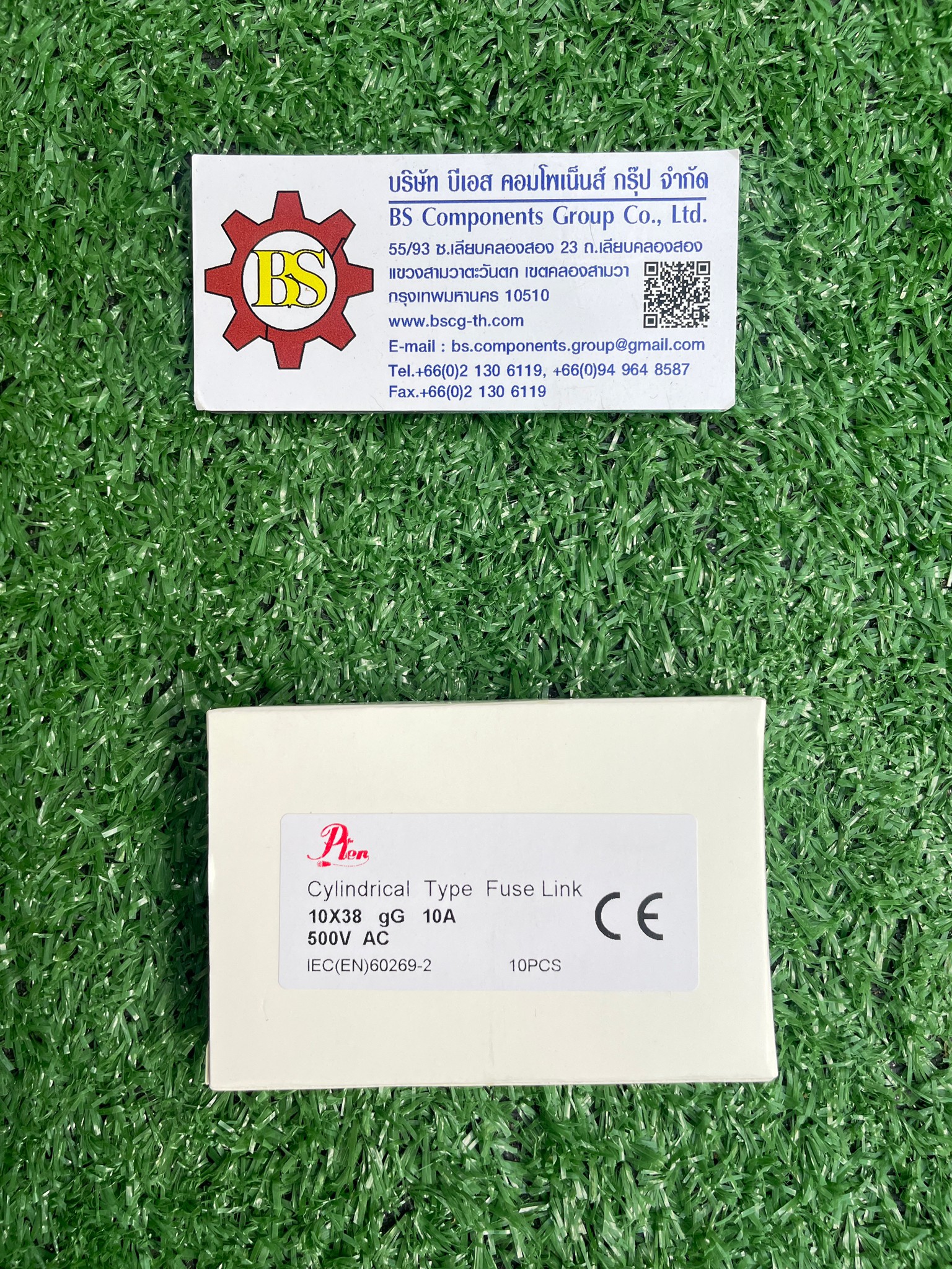 PTEN : ฟิวส์ 10x38mm. 10A 500V 100kA