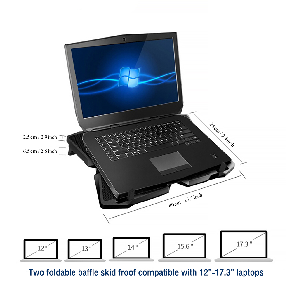 OKER X729 OKER 4 Big GAMING NOTEBOOK COOLING PAD FA-OK-NB-X729B