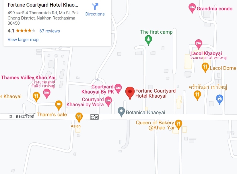 ให้เช่าคอนโดเขาใหญ่ The Courtyard Khaoyai เดอะ คอร์ทยาร์ด เขาใหญ่ คอนโดเพื่อการพักผ่อน โซนหน้า วิวสระ และ ภูเขา