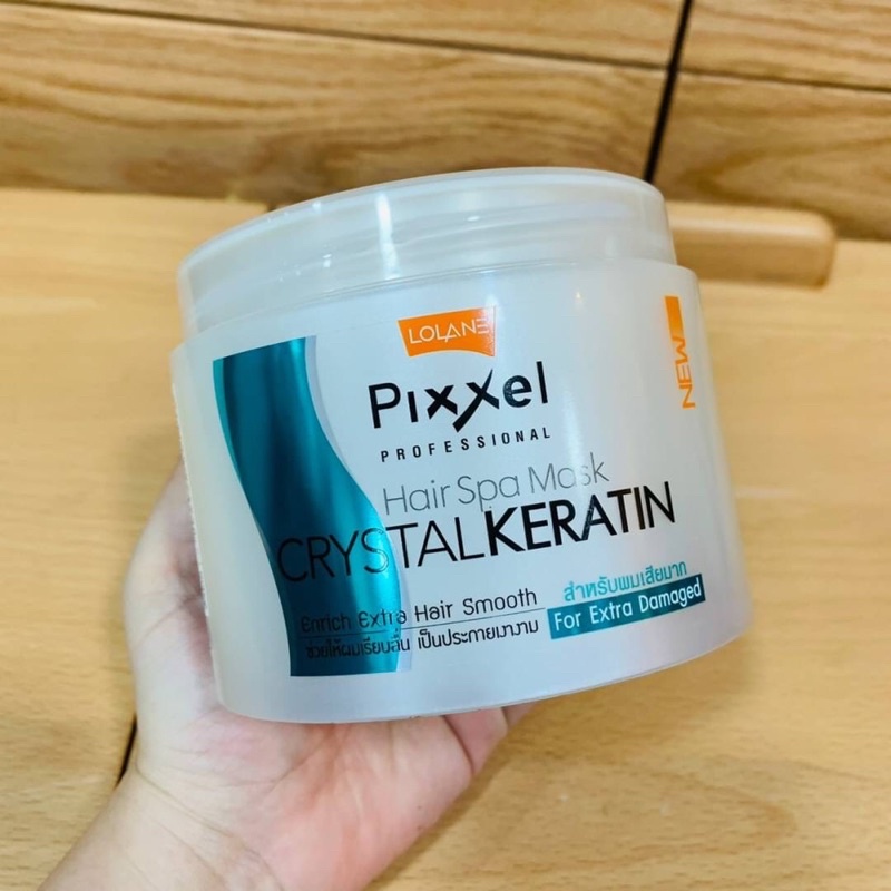 Lolane Pixxel Hair Spa Mask CRYSTAL KERATIN 450ml ทรีตเมนต์ผม มาส์กผมโลแลน