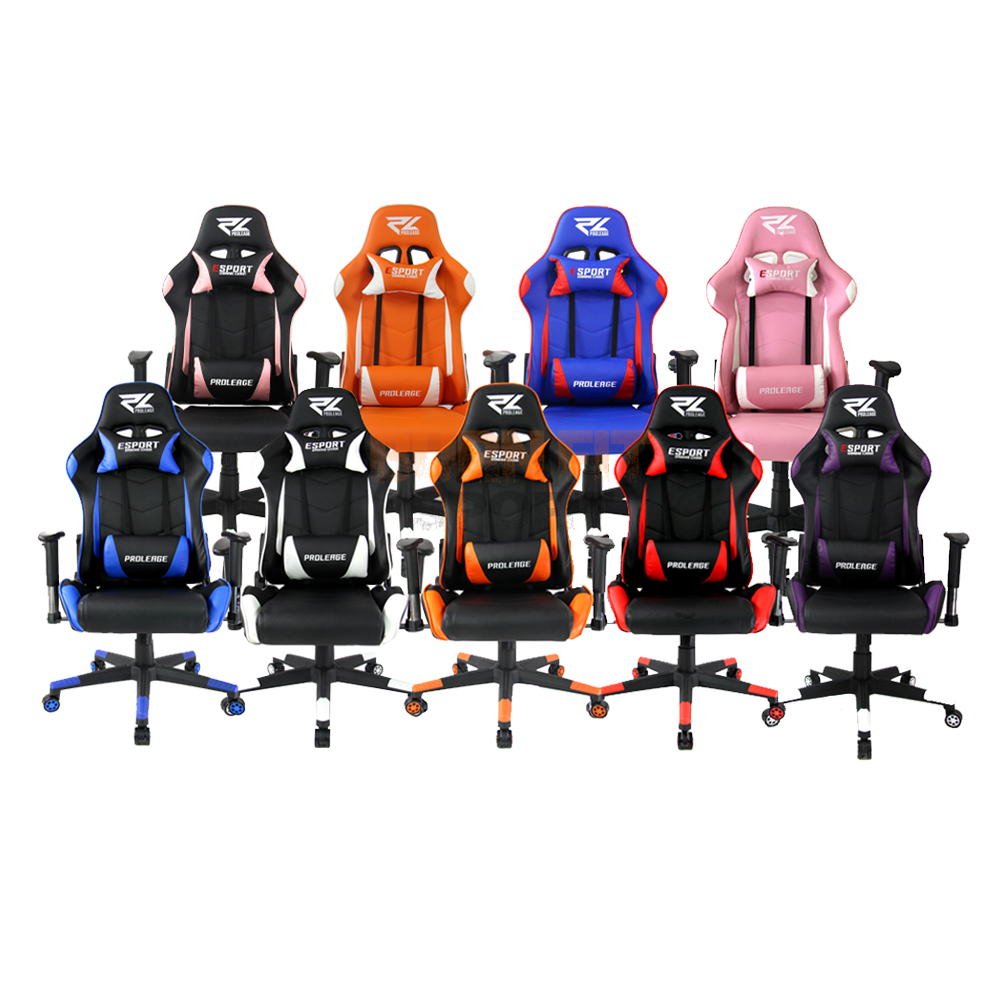 เก้าอี้ เกมมิ่งProleage ERGONOMIC GAMING CHAIR รุ่น PL-101 สีชมพูดำ SKU-00803