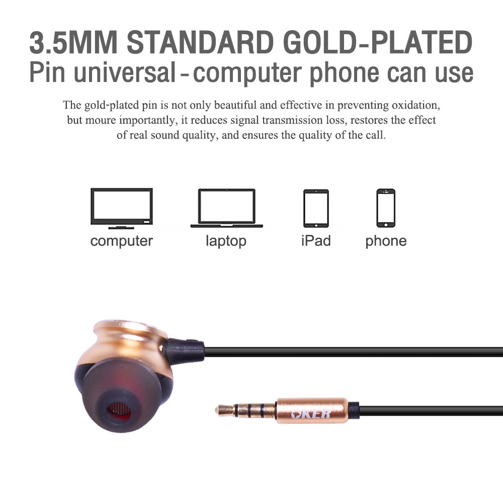 OKER H-123 OKER EARPHONE STEREO SKU-02938