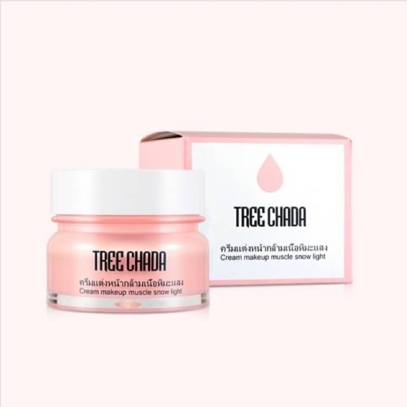 Treechada Cream Makeup Snow Light 50g ครีมตรีชฎา เมคอัพเบสเนื้อครีมบางเบา