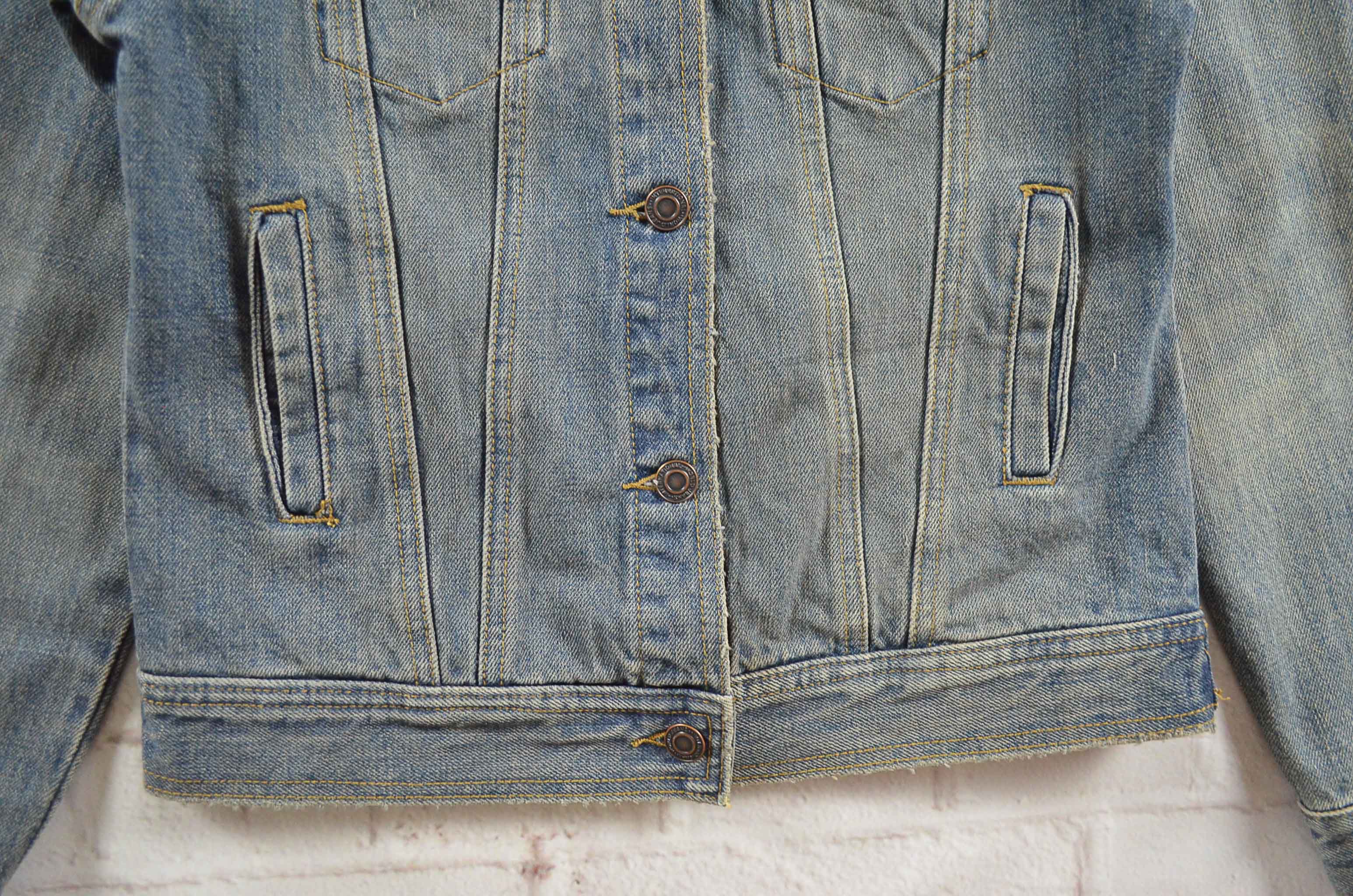 เสื้อเด็ก JEANS อกจริง31' (140) เสื้อแจ็คเก็ตยีนส์เด็กชายหญิง ผ้านุ่มใส่สบายใส่คลุมกันแดด