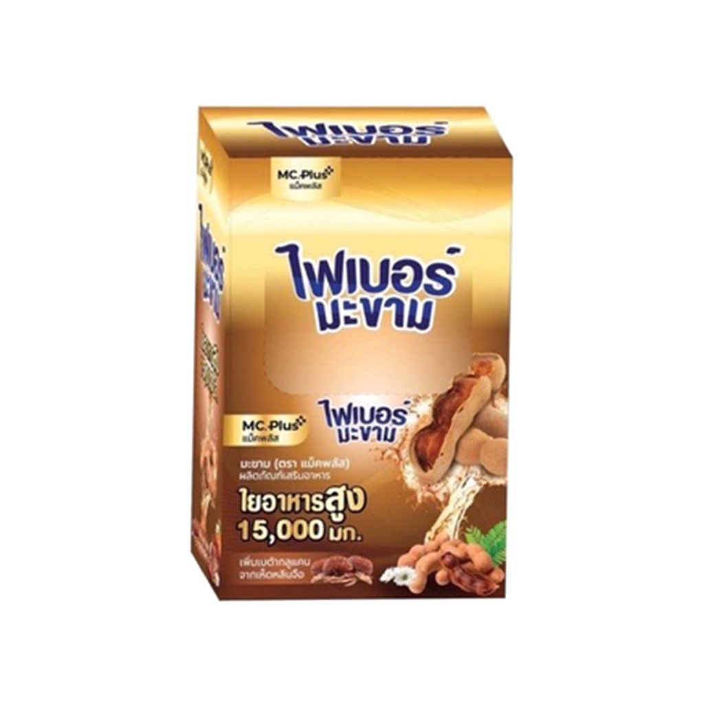 (6 ซอง/กล่อง) Mc.Plus แม็คพลัส ไฟเบอร์มะนาว, ไฟเบอร์สับปะรด,ไฟเบอร์มะขาม