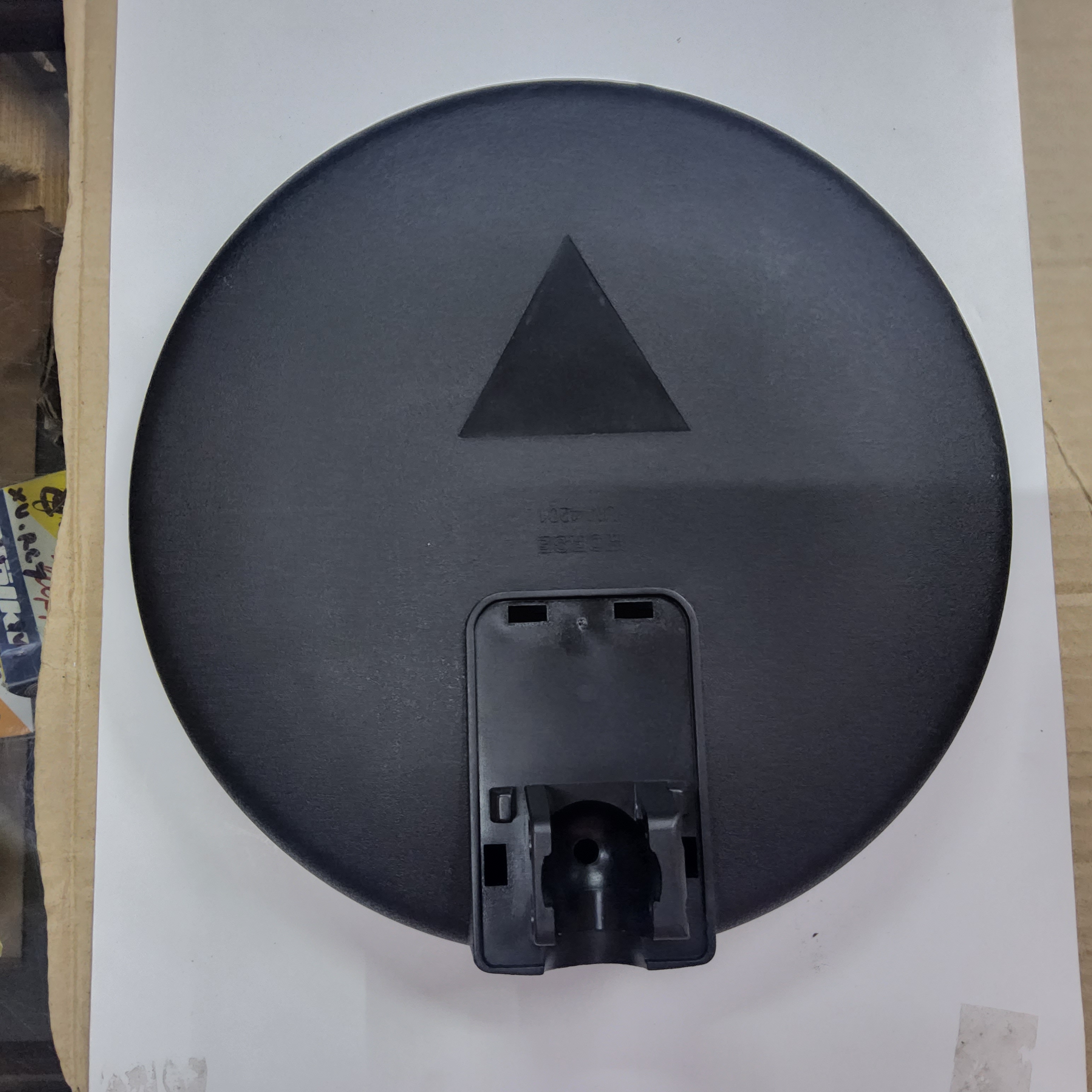 HORSE กระจกส่องพื้น กระจกมองข้างนูน กระกะฮวงจุ้ย นูน แบบหนีบ / รัด UM-4201 วงกลม นูน ขนาด 25.5 cm./ 10 นิ้ว กระจกรถบรรทุก กระจกมองหลัง กระจกรถยนต์ สีดำ ดัดแปลงใส่ตามต้องการ