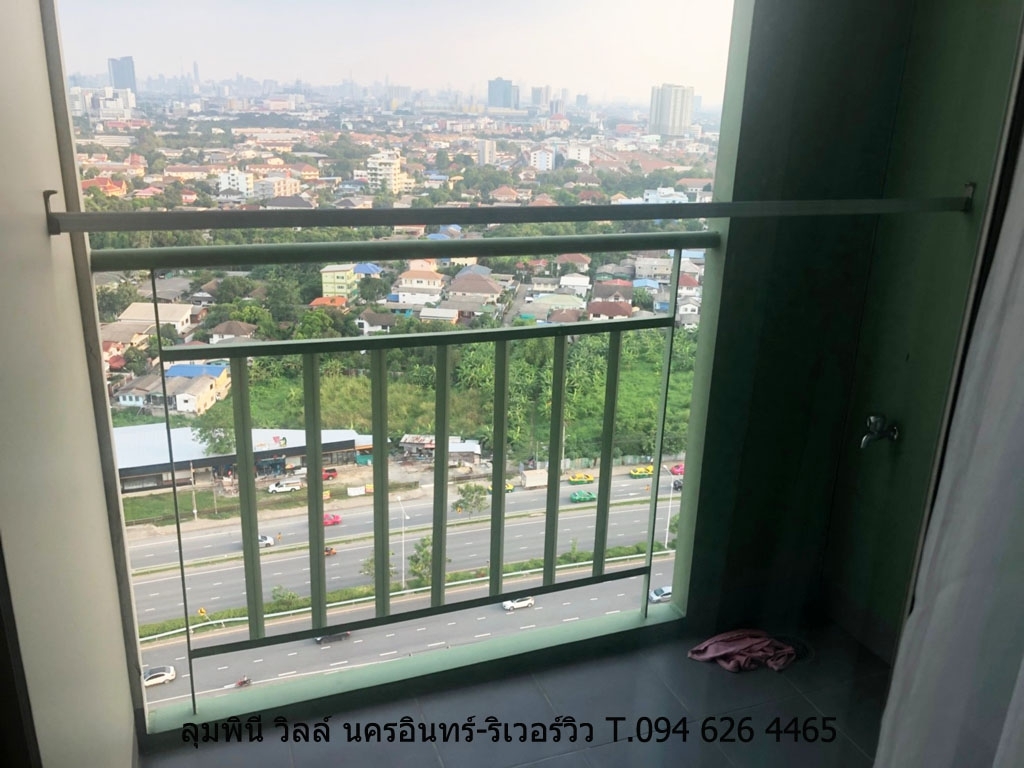 ให้เช่า! คอนโดลุมพินี วิลล์ นครอินทร์-ริเวอร์วิว รถไฟฟ้าแยกติวานนท์ ถ.นครอินทร์ จ.นนทบุรี ห้อง 26.59 ตร.ม