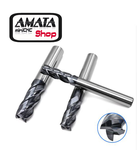 Endmill 6.0 mm. 4 ฟัน สำหรับเหล็กเหนียว HRC50 (6x6Dx22Cx75L)