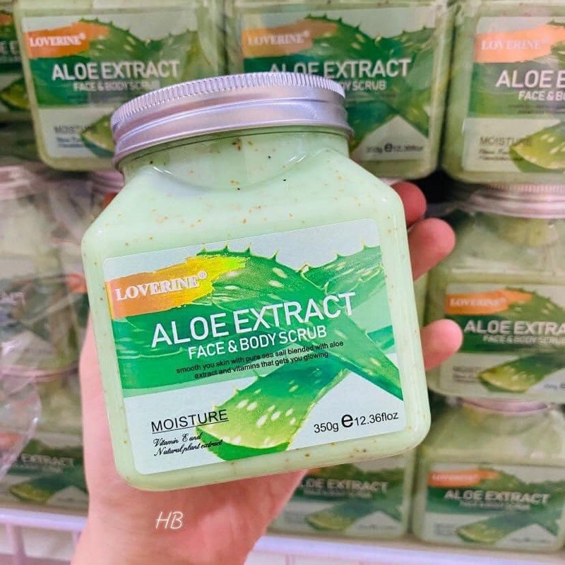 Loverine face & body scrub 350g. สครับผิวกาย 4 สูตร สครับสตรอเบอร์รี่ สครับมะพร้าว สครับว่านหาง สครับน้ำผึ้ง