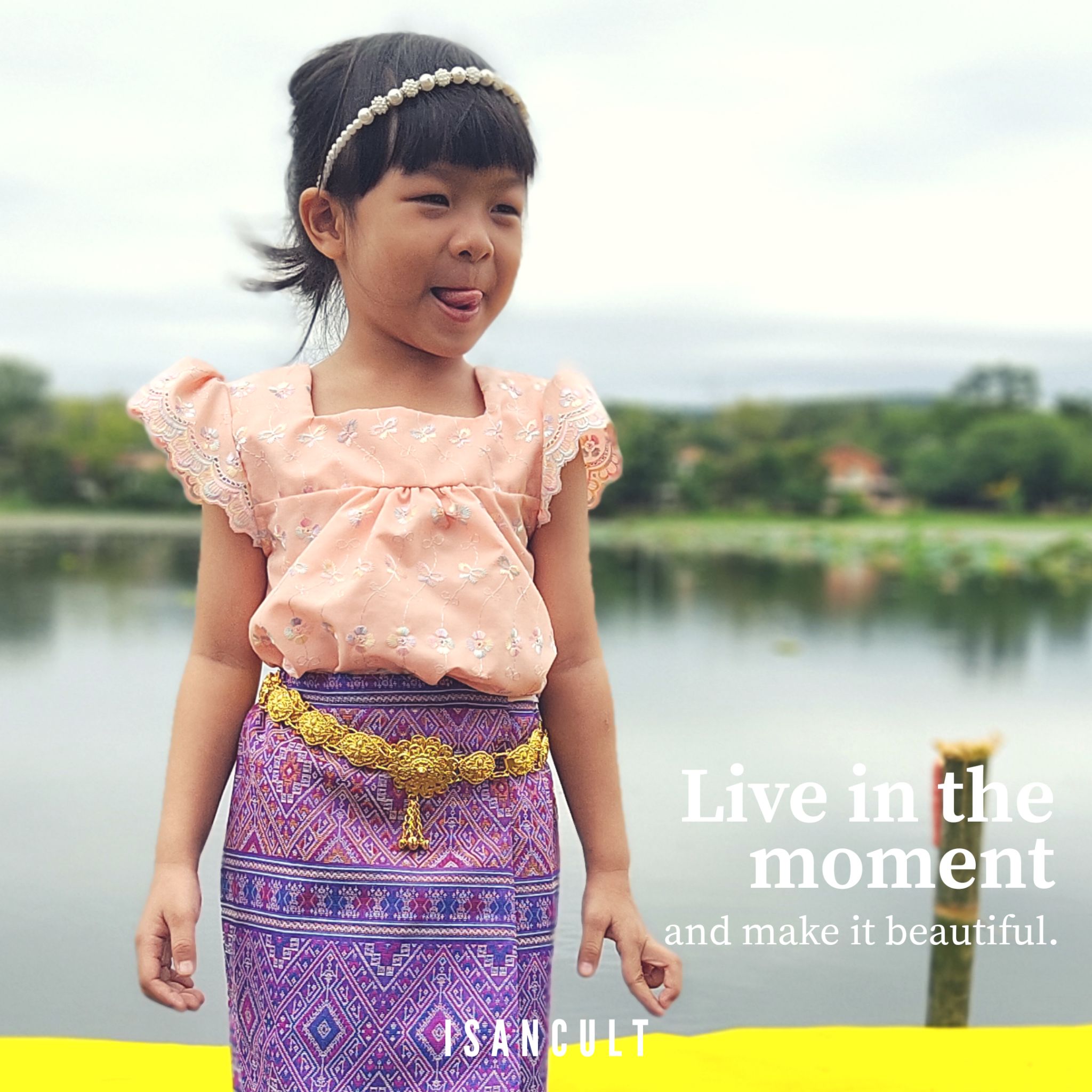 เสื้อลูกไม้เด็กหญิง รุ่น ช่อฟ้า 2-6 ขวบ 👆 ฟรีโบว์ติดผม 🎀👧❤️ชุดไทยเด็กอนุบาล ชุดไทยเด็ก LOOM