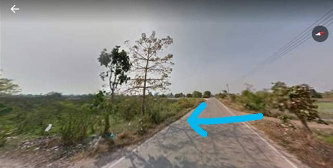 ด่วนขายที่ดินสวยราคาถูกติดถนนใหญ่ใกล้ที่ว่าการอำเภอลานกระบือและโลตัส 900 เมตร 6 ไร่2 งาน 14ตรว.