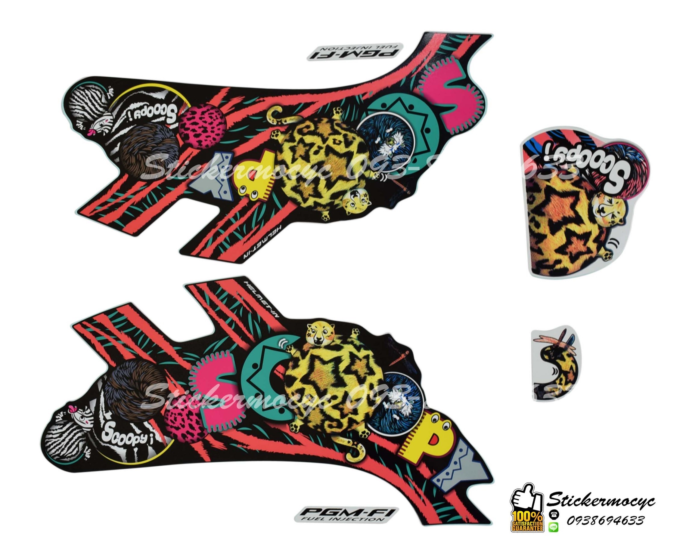 Sticker 3M HONDA SCOOPY I ปี 2014 รุ่น 21 Vivid Me ติดรถสี ขาว ชมพู (เคลือบเงา) สติ๊กเกอร์ 3 M แท้ สติ๊กเกอร์ติดมอไซค์ ฮอนด้า สกู๊ปปี๊ไอ