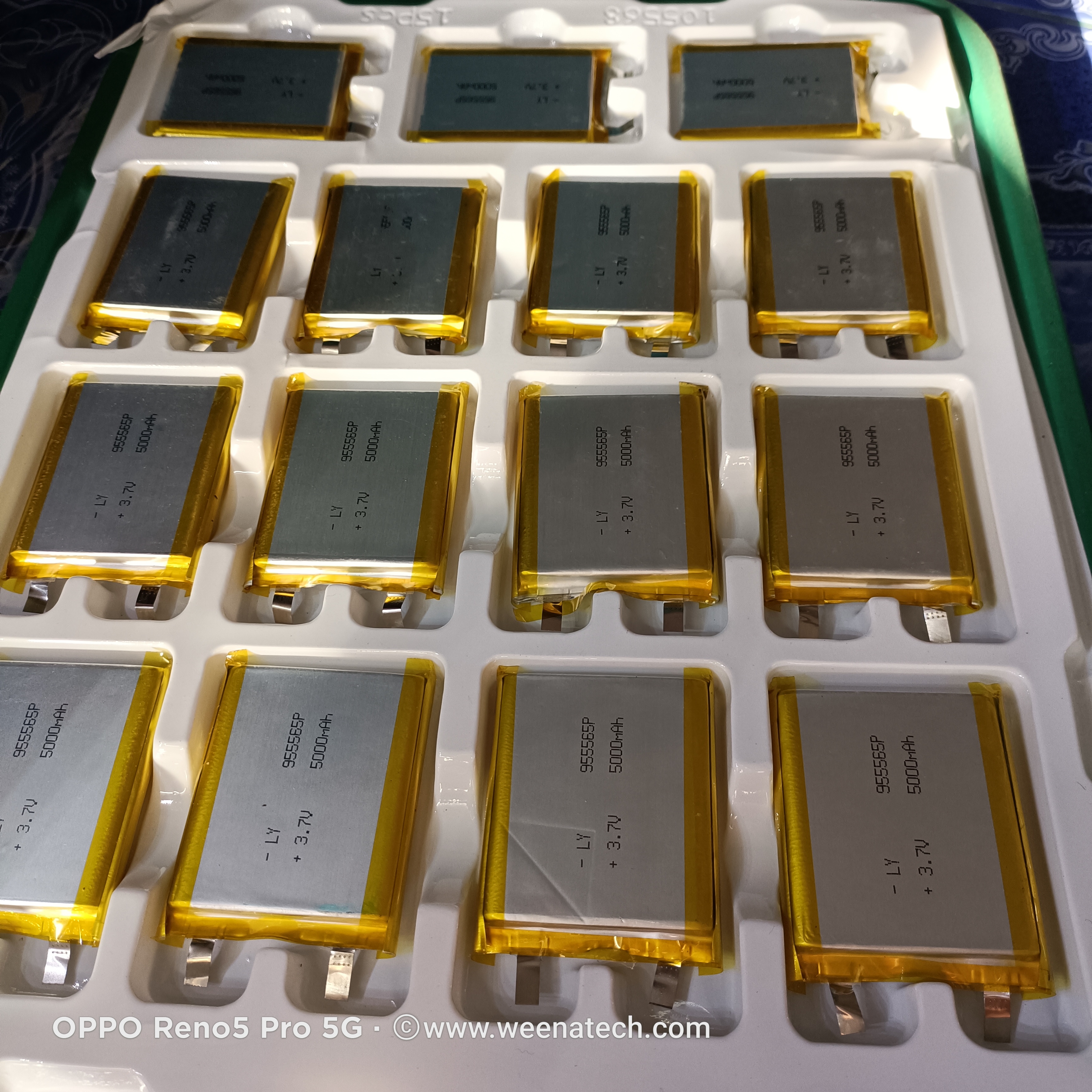 แบตลิเธียมโพลิเมอร์ 3.7 โวลท์ 4.2v 5000mAh