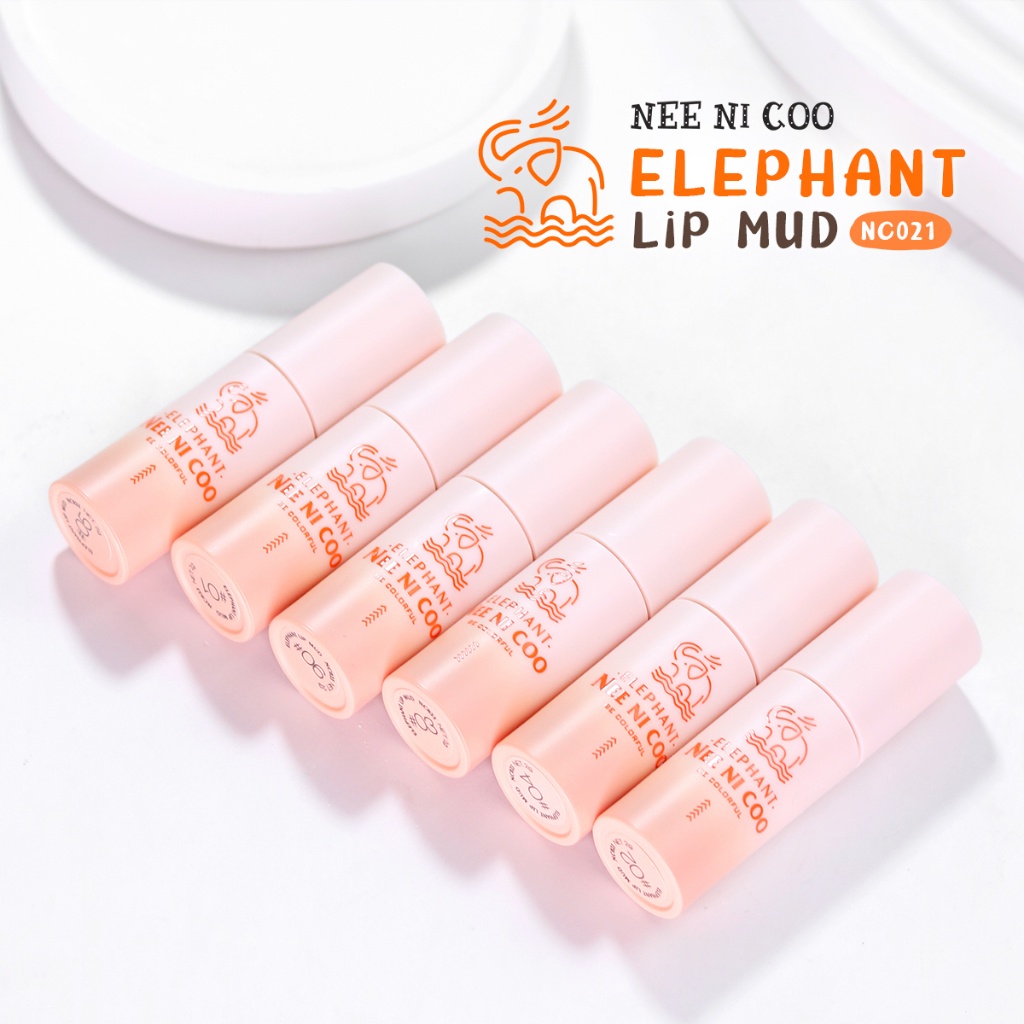 Nee Ni Coo Elephant Lip Mud NC021 นี นิ โค บี เอลิเฟนท์ ลิป มัด 2กรัม ❤
