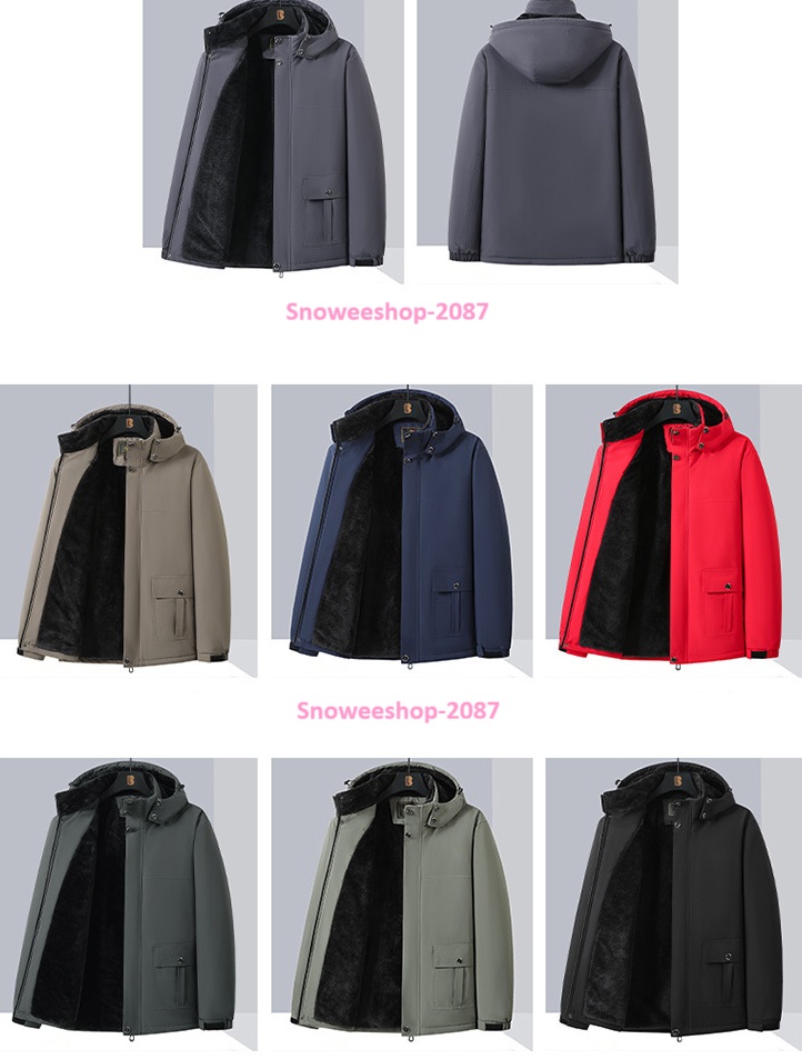 เสื้อโค้ทบุผ้าซูเปอร์หนา กันหนาวได้ถึง -30°C ไซส์ใหญ่พิเศษ L-10XL อกใหญ่สุดถึง 68 นิ้ว หนาวแค่ไหนก็ไม่ต้องทนหนาว ทรงโอเวอร์ไซ ไม่ตัน! ไม่พอง! ใส่แล้วดูเพรียว ใส่ได้ทั้งผู้ชายและผู้หญิง กันน้ำ กันลม กันหิมะ อุ่นแบบนุ่มฟูสบายตัว ไม่หนักตัว มีให้เลือกถึง 7 ส