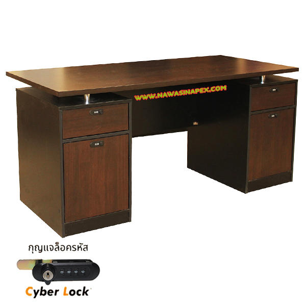 โต๊ะทำงาน ST-DK02 ตู้ลิ้นชัก 2 ชั้น 2 ด้าน รหัสล็อค