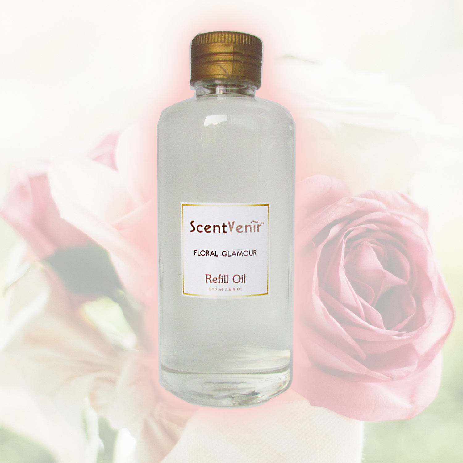 ScentVenir FLORAL GLAMOUR Scent Refill Oil น้ำหอมกระจายกลิ่น น้ำหอมปรับอากาศ ไม้หวาย ก้านไม้ ก้านหวาย ก้านไม้หอม ชนิดเติม กลิ่น ฟลอรัล กลามัวร์ สัมผัสกับกลิ่นแห่งหมู่มวลดอกไม้ หอมหวาน สดชื่น อโรม่า สูตรเฉพาะพิเศษด้วยน้ำมันหอมระเหยแท้ผสมกับหัวน้ำหอมเกรดสูง