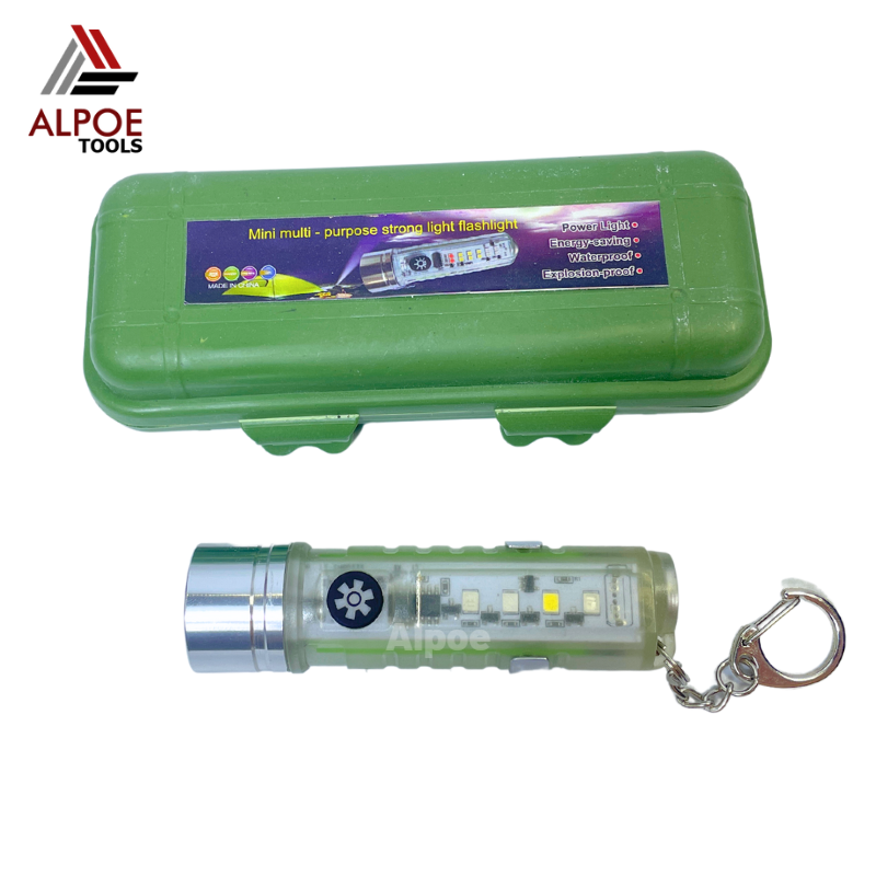 ไฟฉายแบบชาร์จ ไฟ 4 สี มีแม่เหล็ก รุ่น Mini Multi Flashlight