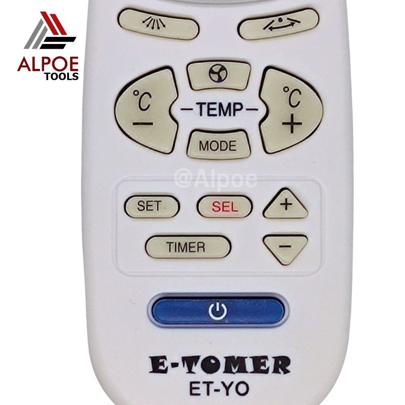 รีโมทแอร์รวม สำหรับแอร์ York รุ่น ET-YO