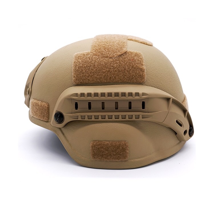 หมวกกันกระสุน สะเก็ดระเบิด ระดับ 3A NIJ IIIA Ballistic Helmet สีแทน เต็มใบ