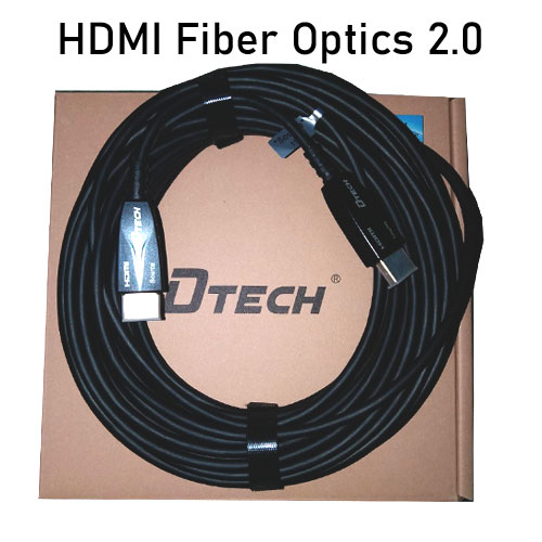DTECH HDMI Fiber Optic cable,V2.0 4K@60Hz *เช็คสินค้าก่อนสั่งซื้อ* SKU-02423