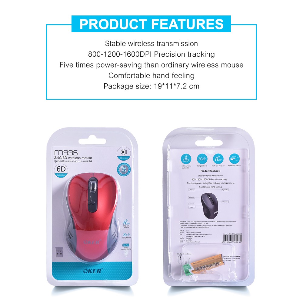 M935 OKER 6D WIRELESS MOUSE MO-OK-WL-935xx