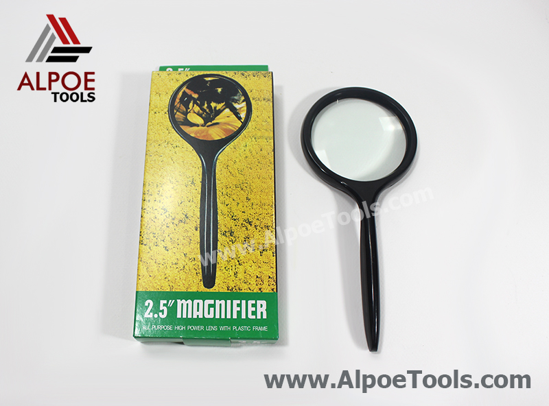 แว่นขยาย ด้ามดำ รุ่นกล่องเหลือง