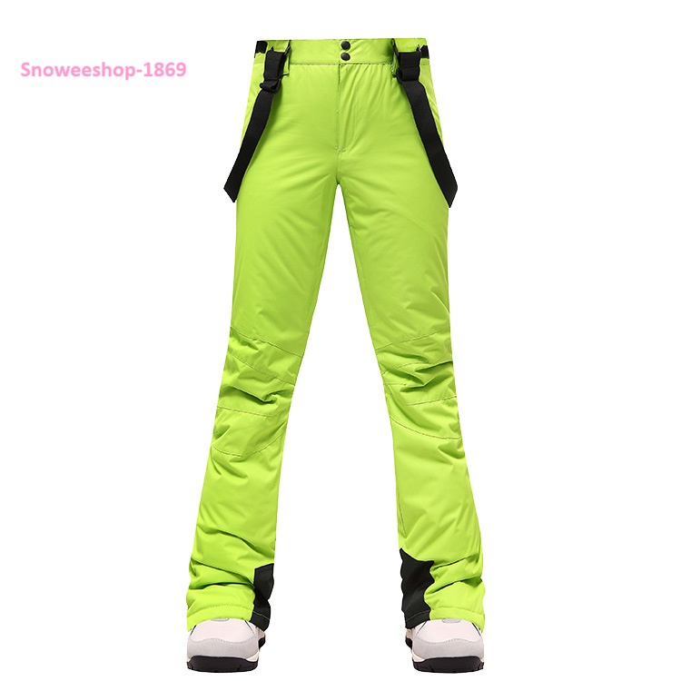 กางเกงสกีสำหรับผู้ชาย กางเกงสกีสำหรับผู้หญิง กางเกงสกีคู่รัก กางเกงกันหนาวผ้าฝ้ายผสมเส้นใยโพลีเอสเคลือบสารสะท้อนหยดน้ำ กางเกงหนาและอุ่นมาก กันหนาวอุณหภูมิติดลบพร้อมสายคล้องถอดแยกได้ ชายกางเกงมีซิปปรับทรงขาและยางรัดกันลมกันหิมะเข้า มีทั้งของผู้ชายและผู้หญิ