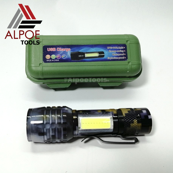 ไฟฉายชาร์จ สาย USB ขนาดเล็ก มีไฟข้าง