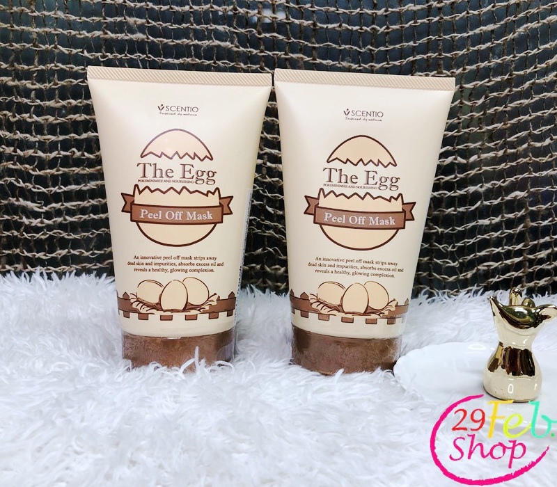 Scentio The Egg Peel Off Mask เซนทิโอ ดิเอ้ก พีล ออฟ มาร์ค 100ml